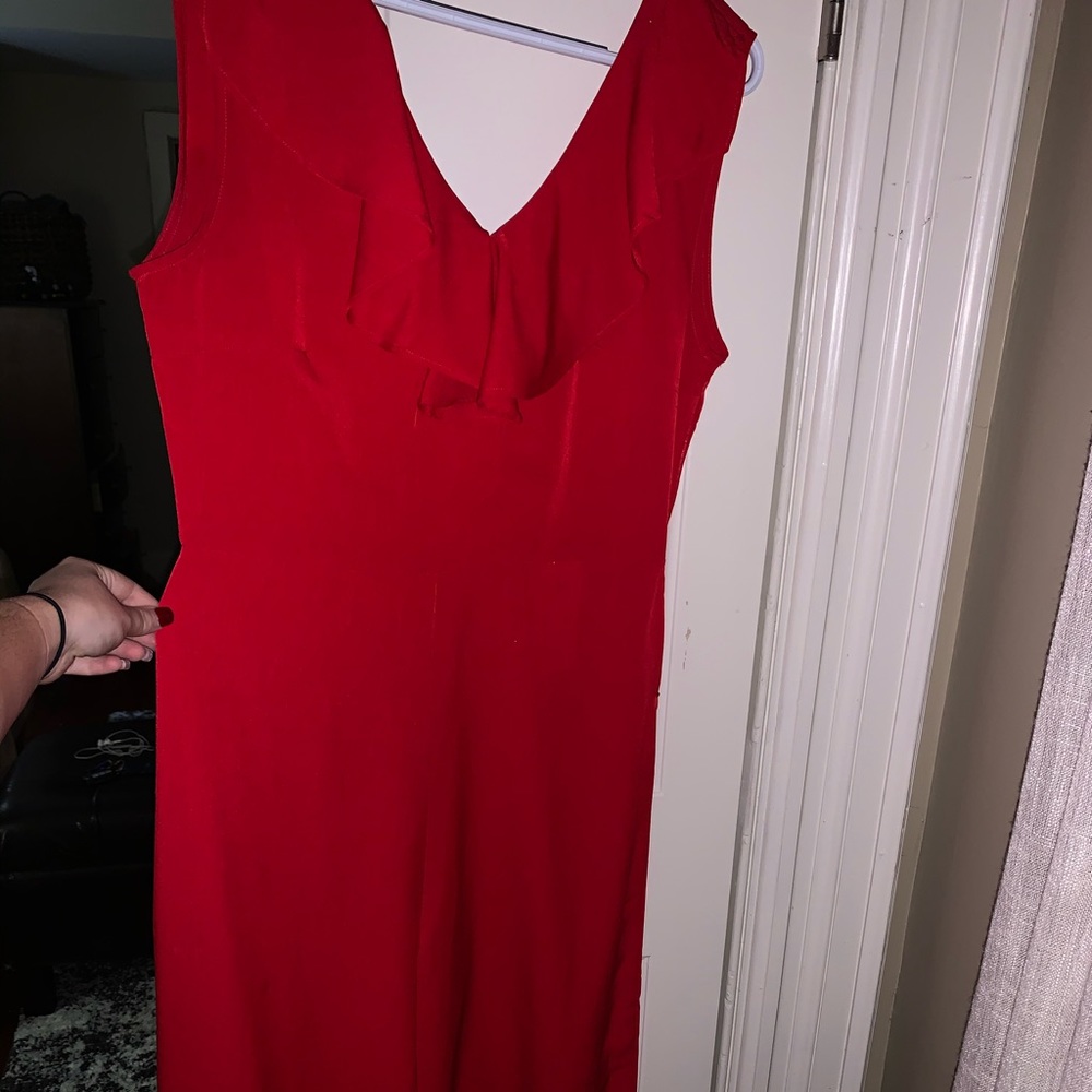 Red jumpsuit!